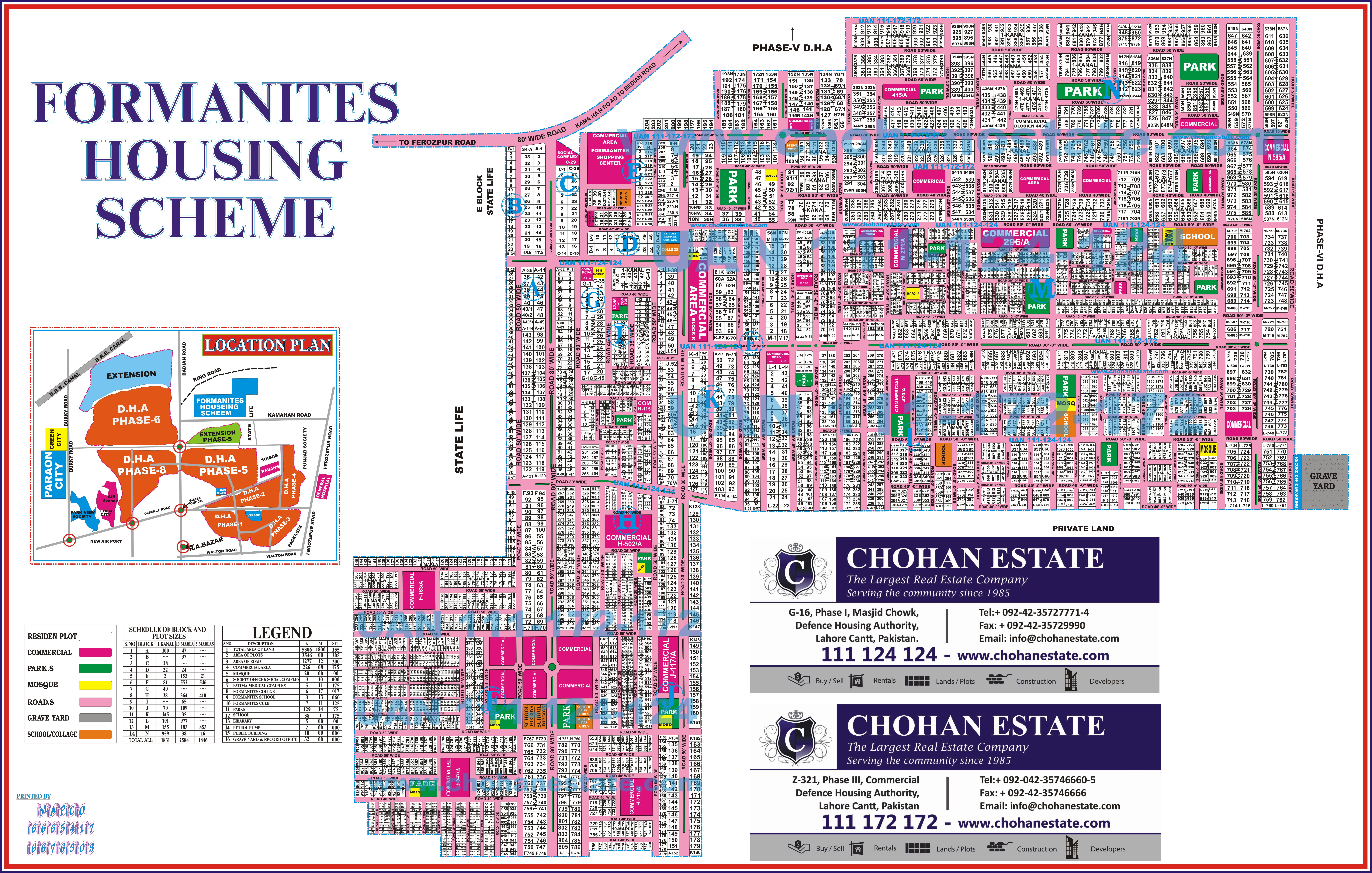 Formanites Housing Scheme Map