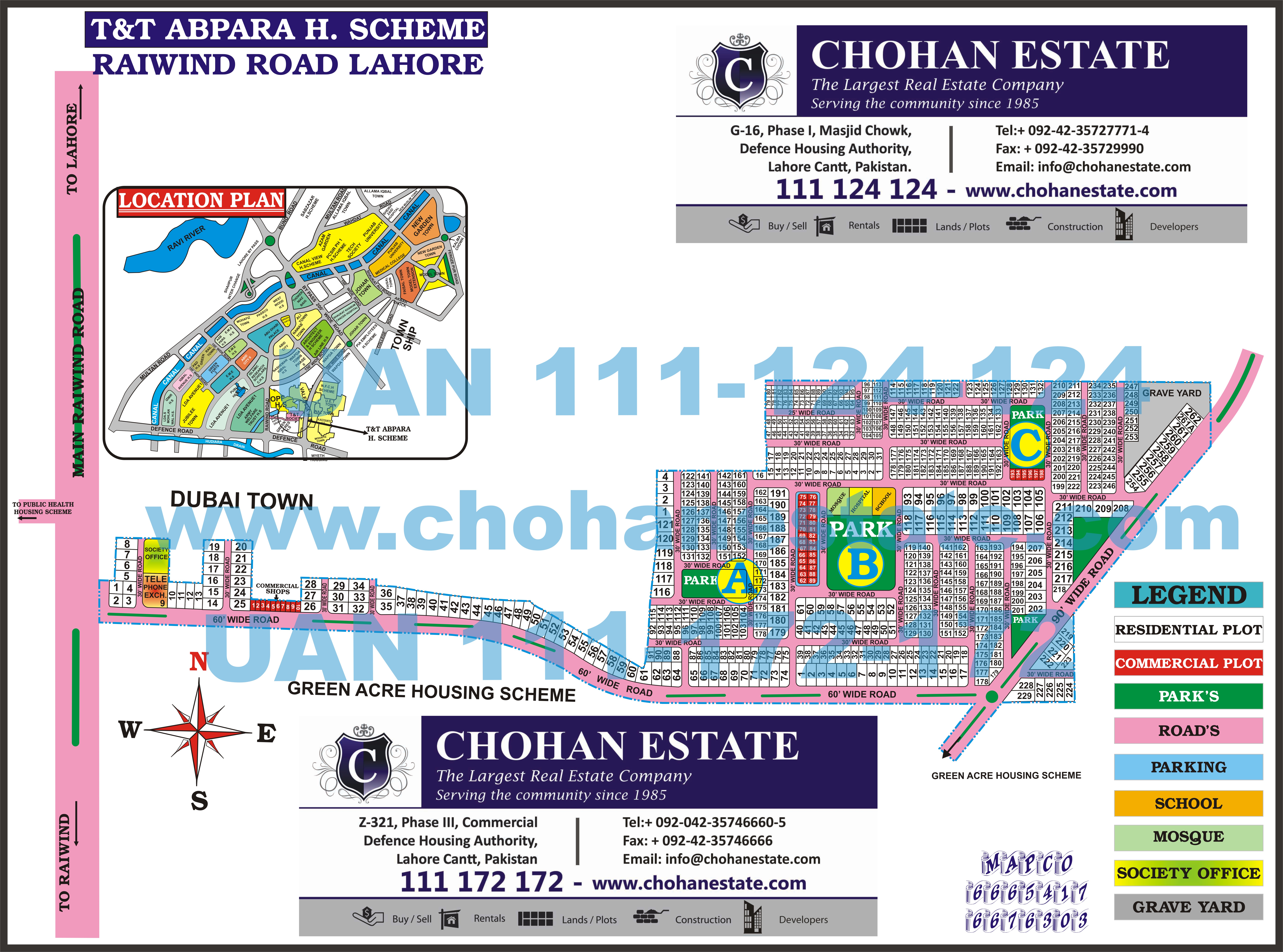 T&T Abpara housing Society Map
